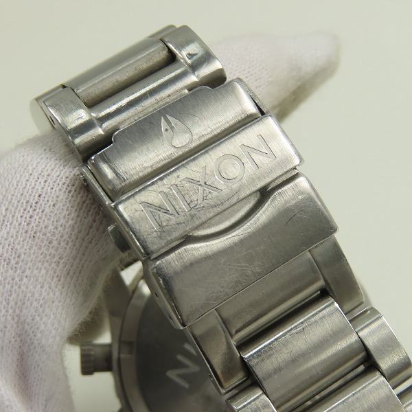 実際に弊社で買取させて頂いたNIXON/ニクソン THE42-20  CHRONO クロノグラフ ブラック文字盤 腕時計 A037-000【動作未確認】の画像 5枚目
