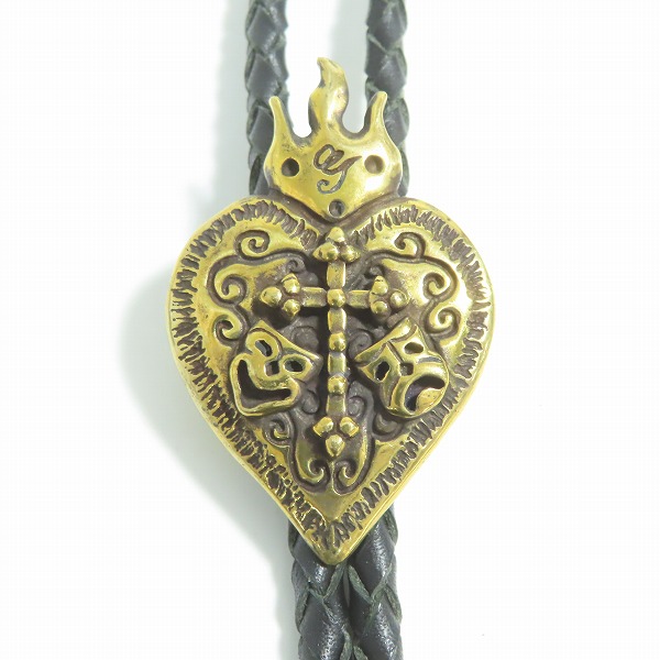 実際に弊社で買取させて頂いた(3)Gangsterville×galcia/ギャングスタービル×ガルシア TWO FACE/ダブルフェイス BOLO TIE/ボロタイ/ループタイ ブラス/真鍮の画像 1枚目