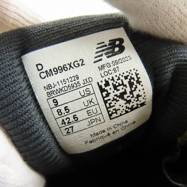 実際に弊社で買取させて頂いたNEW BALANCE/ニューバランス BEAMS別注 スニーカー CM996XG2 27Dの画像 5枚目