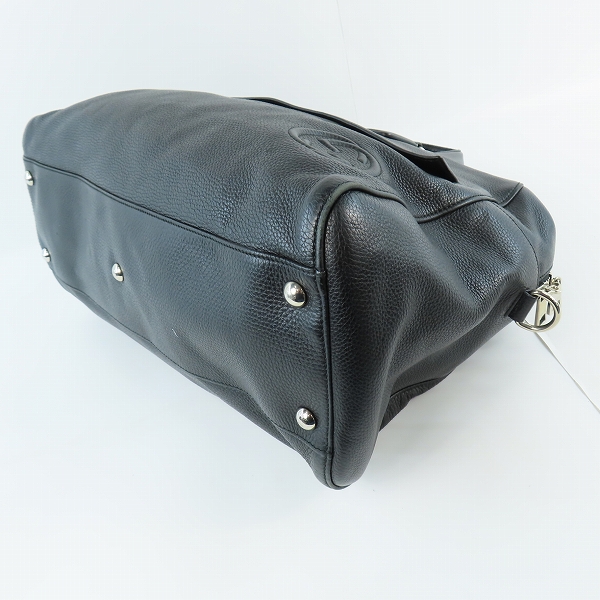 実際に弊社で買取させて頂いたGUCCI/グッチ キャリーオンダッフル インターロッキングG レザー ボストンバッグ 322055の画像 2枚目