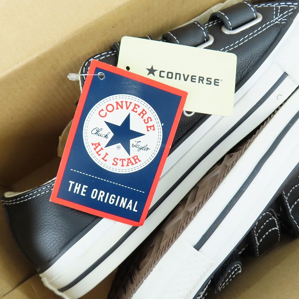 実際に弊社で買取させて頂いたCONVERSE/コンバース ALL STAR VC OX レザースニーカー ベルクロ 1R922 /28の画像 7枚目