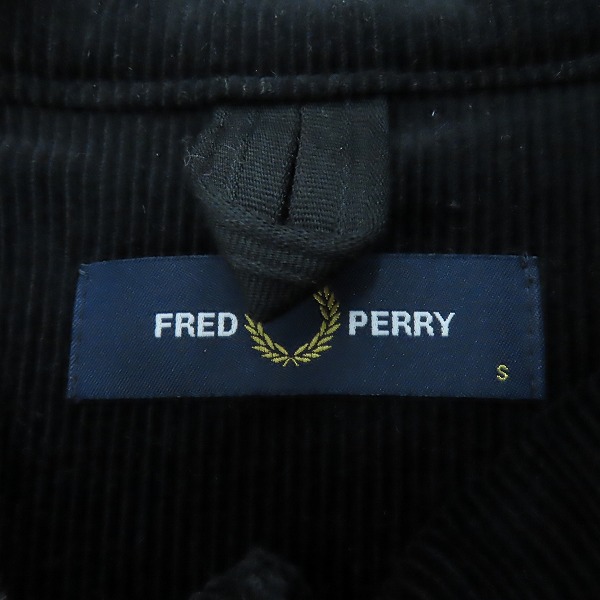 実際に弊社で買取させて頂いたFRED PERRY/フレッドペリー コーデュロイ フルジップブルゾン/Sの画像 2枚目
