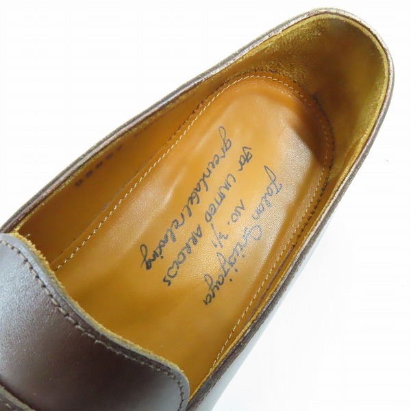 実際に弊社で買取させて頂いたJalan Sriwijaya×UNITED ARROWS/ジャランスリウァヤ×ユナイテッドアローズ コインローファー ブラウン 98857/38の画像 4枚目