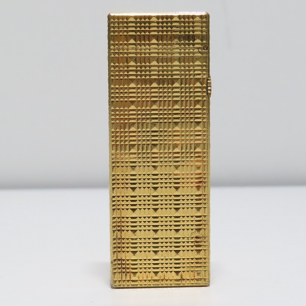 実際に弊社で買取させて頂いたdunhill/ダンヒル サイドローラー ガスライター ゴールドカラーの画像 1枚目