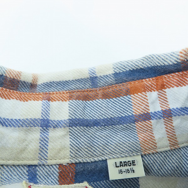 実際に弊社で買取させて頂いたSUGAR CANE/シュガーケーン チェック柄 半袖シャツ SC37004 Lの画像 5枚目