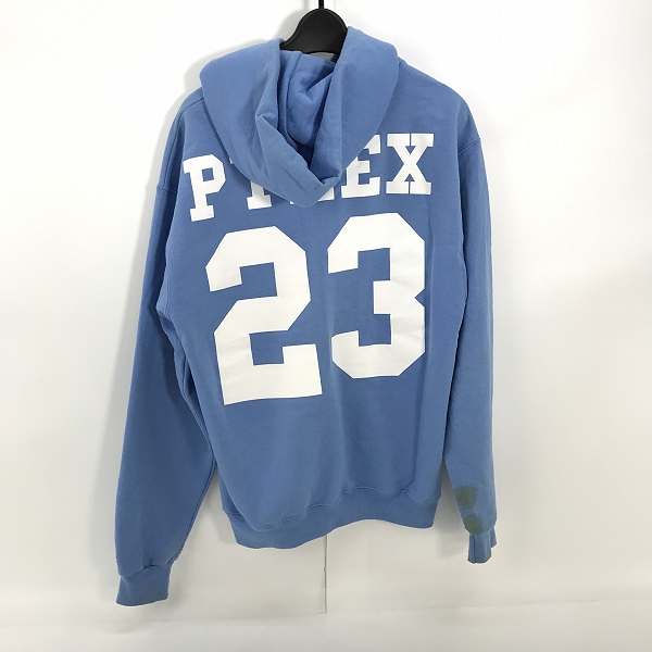 実際に弊社で買取させて頂いたChampion×PYREX VISION/チャンピオン×パイレックス ビジョン フーディ プリントパーカー ブルー/Mの画像 1枚目