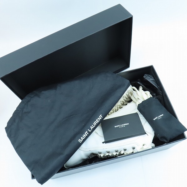 実際に弊社で買取させて頂いたSAINT LAURENT PARIS/サンローランパリ JUMP ジャンプ スニーカー 501612/43の画像 9枚目