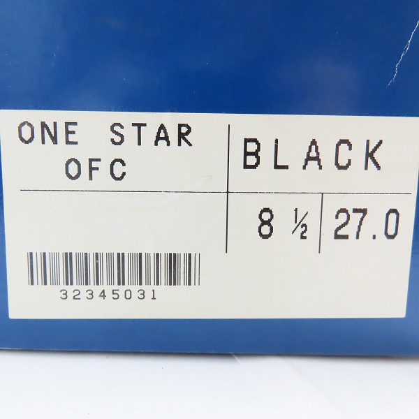 実際に弊社で買取させて頂いたCONVERSE/コンバース ONE STAR OFC/BLACK/8.5の画像 8枚目