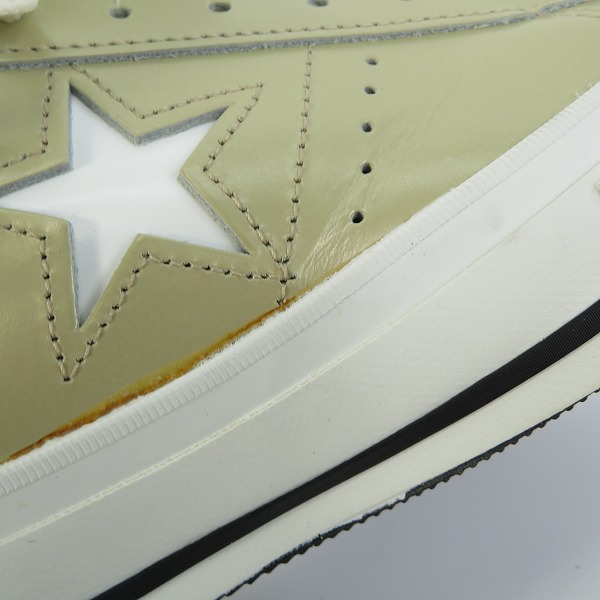 実際に弊社で買取させて頂いたCONVERSE/コンバース ONE STAR CELERITY OX ワンスター GLD/WHT/9の画像 6枚目