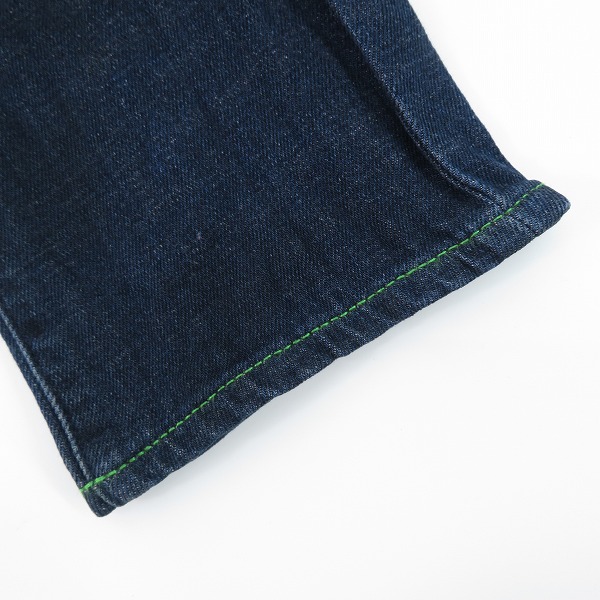 実際に弊社で買取させて頂いたETRO/エトロ スカル刺繍/裾カラーステッチ/ハラコパッチ スキニーデニムパンツ 29の画像 7枚目