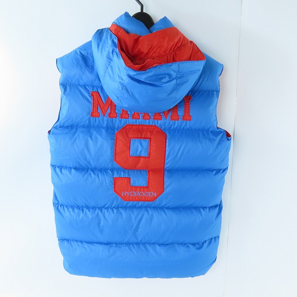 実際に弊社で買取させて頂いたHYDROGEN/ハイドロゲン フード付きダウンベスト/Sの画像 1枚目