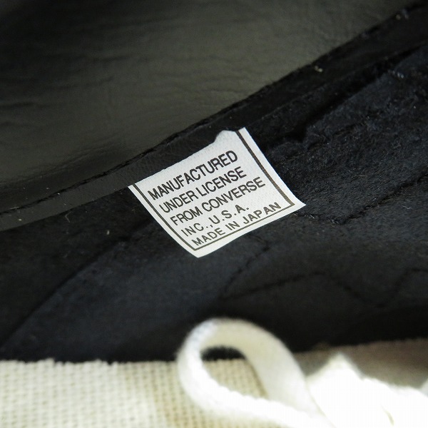 実際に弊社で買取させて頂いた【未使用】CONVERSE/コンバース 日本製 ONE STAR OILED OX ワンスター BLACK/9の画像 5枚目