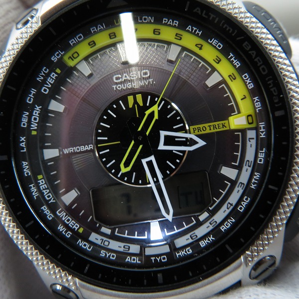 実際に弊社で買取させて頂いたCASIO/カシオ PROTREK/プロトレック タフソーラー/電波時計 PRW-5000T-7JFの画像 5枚目