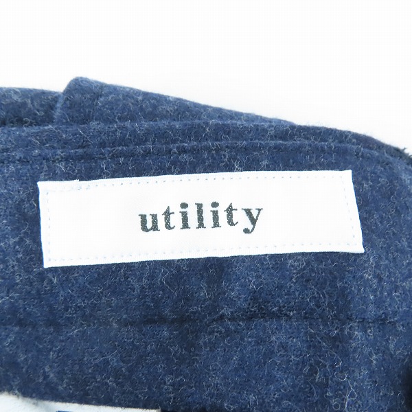 実際に弊社で買取させて頂いたTOMORROWLAND/トゥモローランド ウールフランネル ノープリーツイージースラックス  61-04-15-04/Sの画像 3枚目