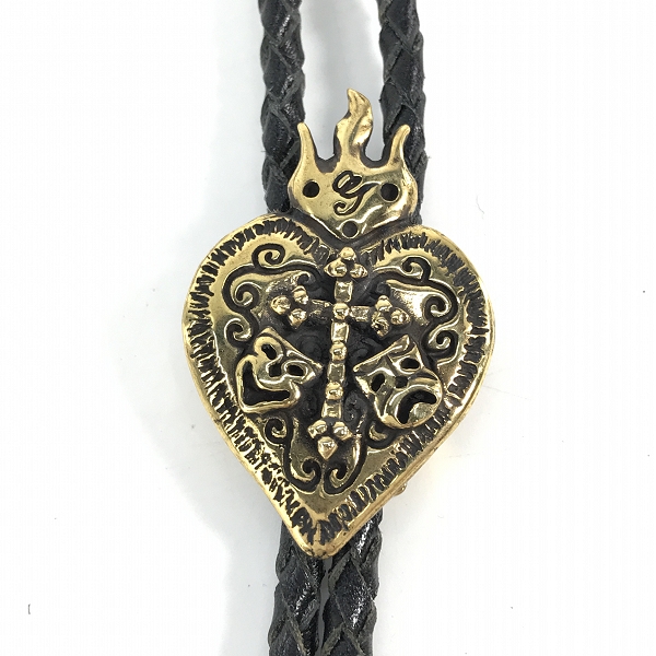 実際に弊社で買取させて頂いた(3)Gangsterville×galcia/ギャングスタービル×ガルシア TWO FACE/ダブルフェイス BOLO TIE/ボロタイ/ループタイ ブラス/真鍮の画像 1枚目