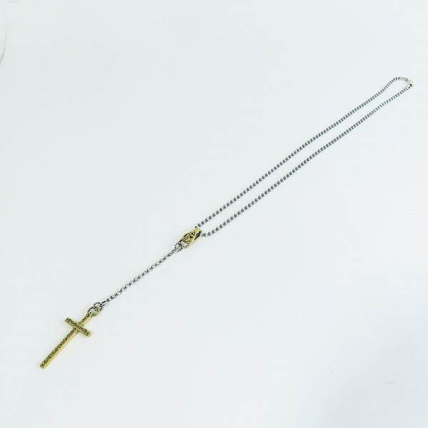 実際に弊社で買取させて頂いた(2)GANGSTERVILLE×Galcia/ギャングスタービル×ガルシア ROSARY/ロザリオ ネックレス シルバー925×ブラスの画像 8枚目