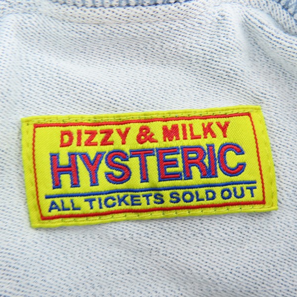 実際に弊社で買取させて頂いたHYSTERIC GLAMOUR/ヒステリックグラマー DIZZY＆MILKYプリント リメイクプルオーバーワンピース 01233AO06/FREEの画像 2枚目