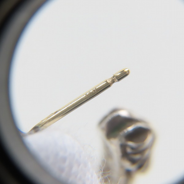 実際に弊社で買取させて頂いた【原本付き】CHROME HEARTS/クロムハーツ クロスバンドフープピアスの画像 6枚目