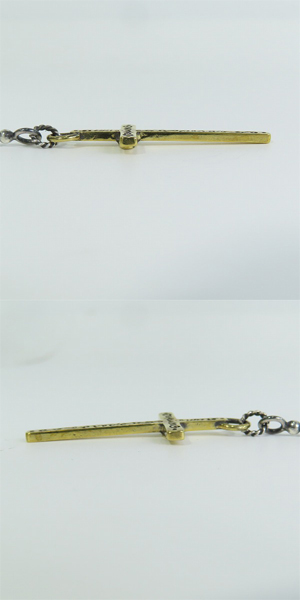実際に弊社で買取させて頂いた(2)GANGSTERVILLE×Galcia/ギャングスタービル×ガルシア ROSARY/ロザリオ ネックレス シルバー925×ブラスの画像 3枚目