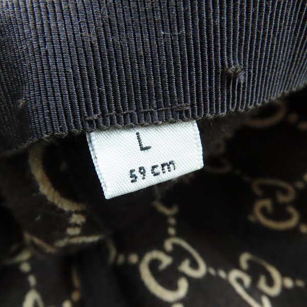 実際に弊社で買取させて頂いたGUCCI/グッチ GGロゴ ウールキャップ/帽子 517074 599225の画像 7枚目
