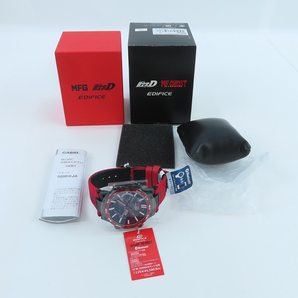 実際に弊社で買取させて頂いた【未使用】CASIO/カシオ EDIFICE/エディフィス 頭文字D×MFゴースト コラボモデル ECB-2000MFG-1AJRの画像 7枚目