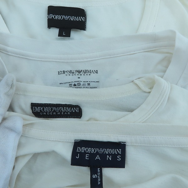 実際に弊社で買取させて頂いたEMPORIO ARMANI JEANS/エンポリオアルマーニ ジーンズ EMPORIO ARMANI/エンポリオアルマーニ 半袖Tシャツ等/4点セットの画像 2枚目