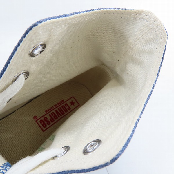 実際に弊社で買取させて頂いたCONVERSE/コンバース CANVAS AS J HI/オールスター ハイカットスニーカー LIGHT NAVY/7.5の画像 4枚目