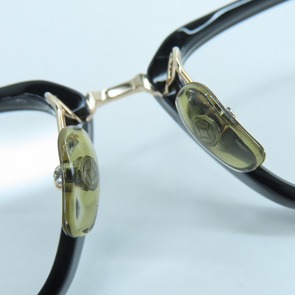 実際に弊社で買取させて頂いた999.9/フォーナインズ チタニウム コンビ アイウエア/メガネフレーム M-114の画像 3枚目