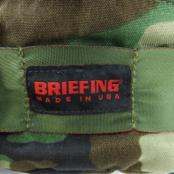 実際に弊社で買取させて頂いたBRIEFING/ブリーフィング FLIGHT LIGHT MINI POD BUCKET WOODLAND CAMO ボディバッグ ウエストバッグの画像 5枚目