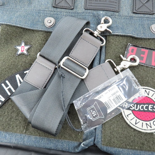 実際に弊社で買取させて頂いたDIESEL/ディーゼル ワッペン刺繍 2WAY ショルダー/トートバッグ ブリーフケースの画像 9枚目