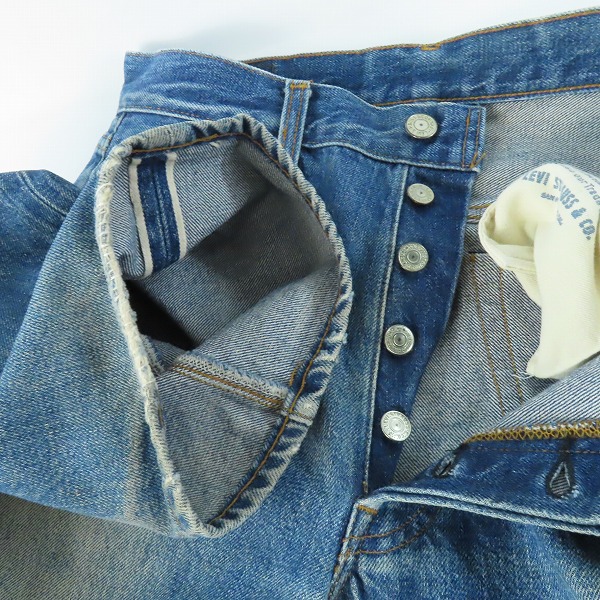 実際に弊社で買取させて頂いたLEVI'S/リーバイス 501 90s 555 110周年 94年製 米国製 512-C018 W31L36の画像 6枚目