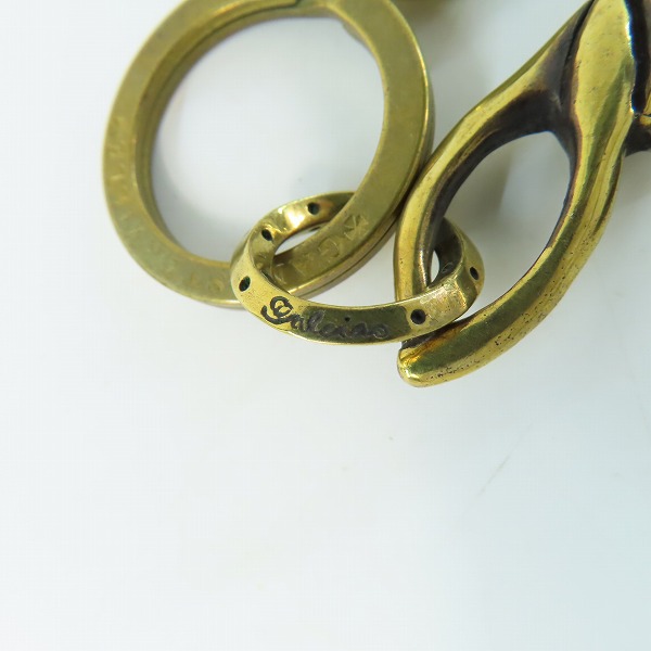 実際に弊社で買取させて頂いた(4)GANGSTERVILLE×Galcia/ギャングスタービル×ガルシア スワローキーホルダー ブラス/真鍮の画像 6枚目