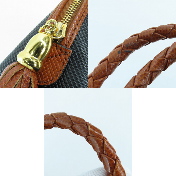 実際に弊社で買取させて頂いたBOTTEGA VENETA/ボッテガヴェネタ マルコポーロ タッセル ヴィンテージ ミニボストン ハンドバッグの画像 7枚目