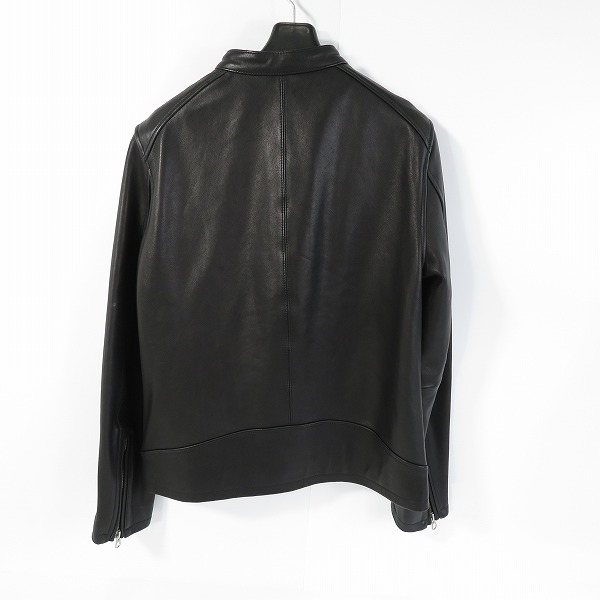 実際に弊社で買取させて頂いたHARE/ハレ 羊革/ラムレザー シングルライダースジャケット HA03006AD Mの画像 1枚目