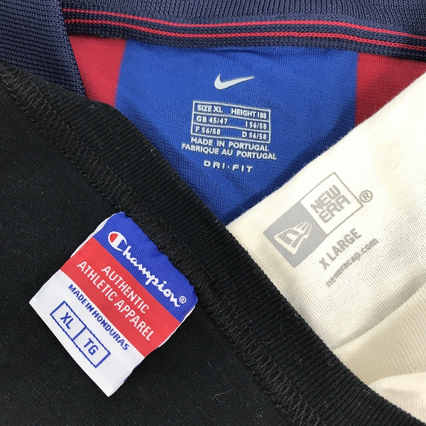 実際に弊社で買取させて頂いた【おまとめ】ナイキ/ニューエラ/チャンピオン ユニフォーム/Tシャツ/パーカー 他の画像 1枚目