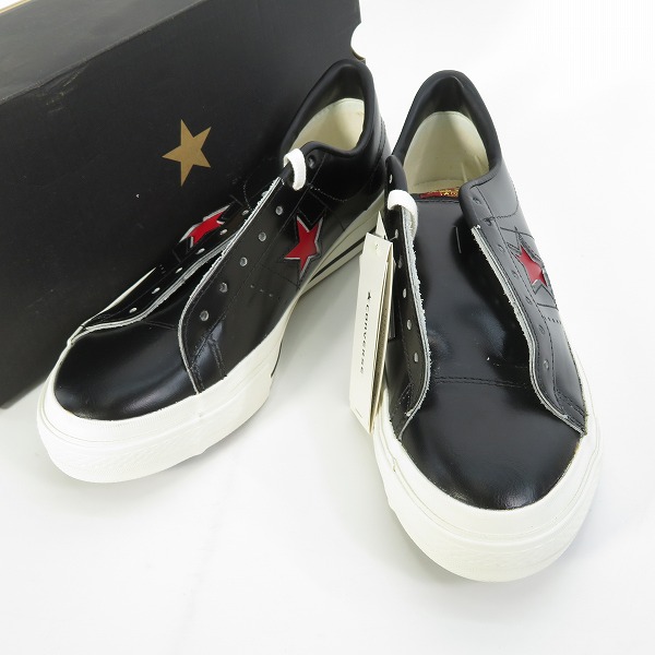 実際に弊社で買取させて頂いたCONVERSE/コンバース ONE STAR OX ワンスター BLK/RED/9.5