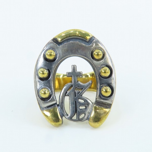実際に弊社で買取させて頂いたGangsterville×galcia/ギャングスタービル×ガルシア Horse Shoe Trademark Ring/ホースシューリング/15.5号の画像 1枚目