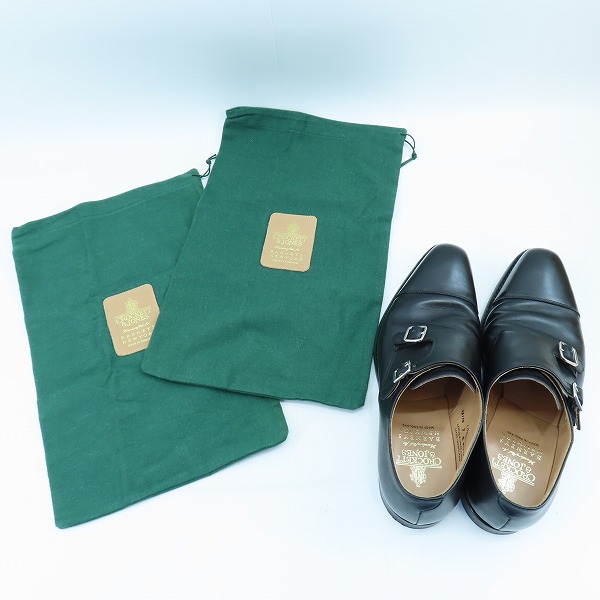 実際に弊社で買取させて頂いたCROCKETT&JONES/クロケットジョーンズ ダブル モンクストラップ シューズ ブラック 25170/7の画像 9枚目