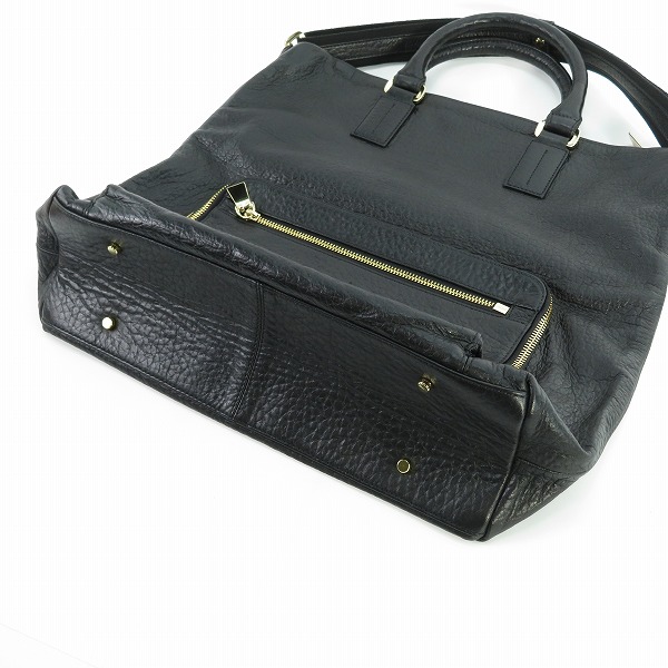 実際に弊社で買取させて頂いたaniary/アニアリ 裏地迷彩柄 レザー 2way ショルダー/トートバッグの画像 3枚目