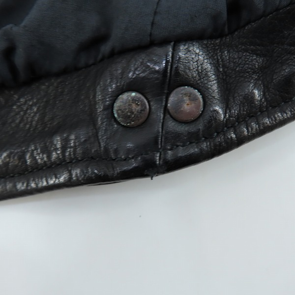 実際に弊社で買取させて頂いたincarnation/インカネーション バッファローレザー ロングコート/Sの画像 7枚目
