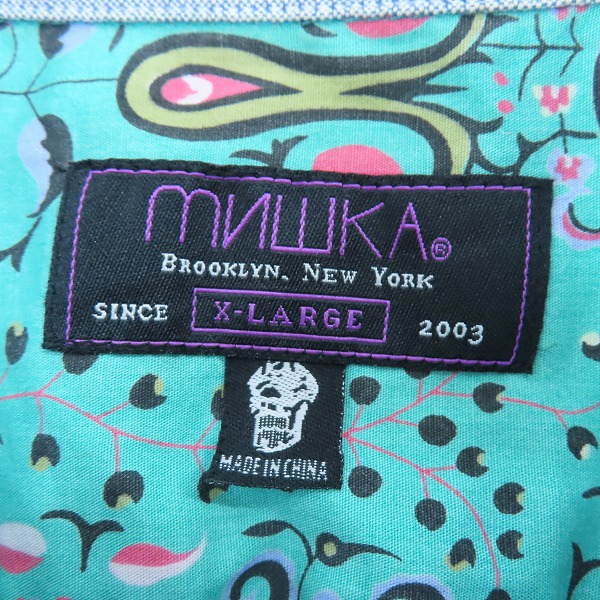 実際に弊社で買取させて頂いたMISHKA/ミシカ ペイズリー柄 長袖シャツ /XLの画像 2枚目