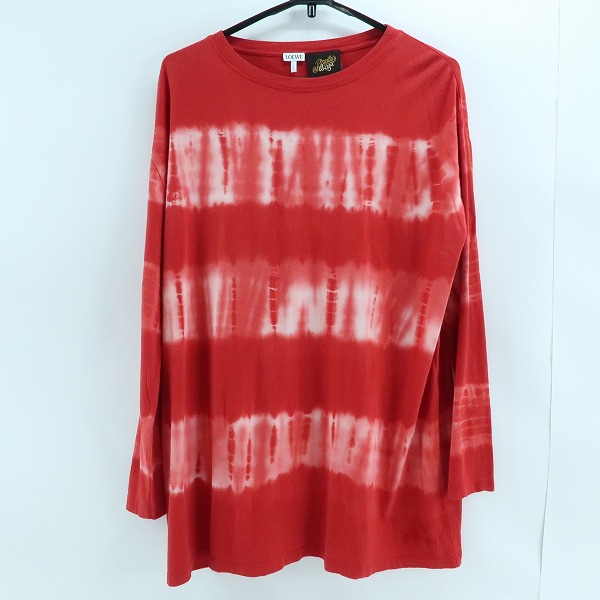 実際に弊社で買取させて頂いたLOEWE/ロエベ Paula's Ibiza /パウラズイビザ ロゴ刺繍 タイダイ 長袖Tシャツ H616341X09/XS