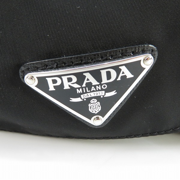 実際に弊社で買取させて頂いたPRADA/プラダ Re Nylon リナイロン ベースボールキャップ トライアングル ロゴ 2HC274/Lの画像 4枚目