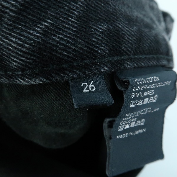 実際に弊社で買取させて頂いた【JPタグ】CELINE/セリーヌ 23SS チャコールウォッシュデニムウェスリージーンズ デニムパンツ N939 947F 38CH/26の画像 3枚目