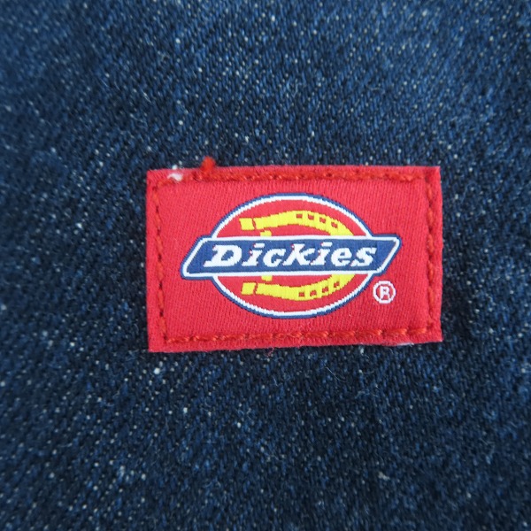 実際に弊社で買取させて頂いた【未使用】DICKIES/ディッキーズ デニム オーバーオール/サロペット  1410-2781/NAVY DENIM/Mの画像 2枚目