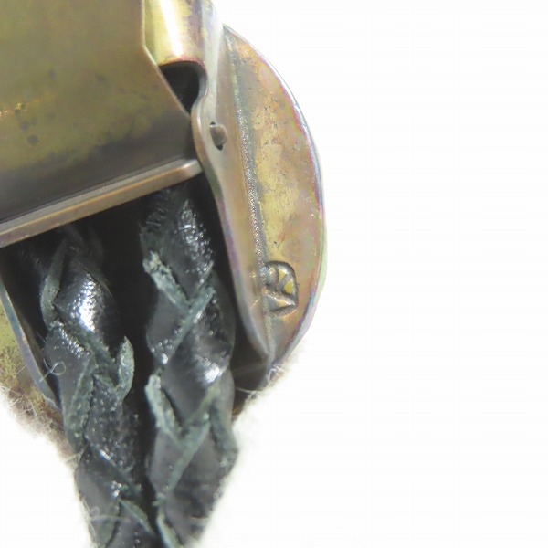 実際に弊社で買取させて頂いた(2)GANGSTERVILLE×Galcia/ギャングスタービル×ガルシア G ループタイ/ボロタイ/ブラス/シルバーの画像 6枚目