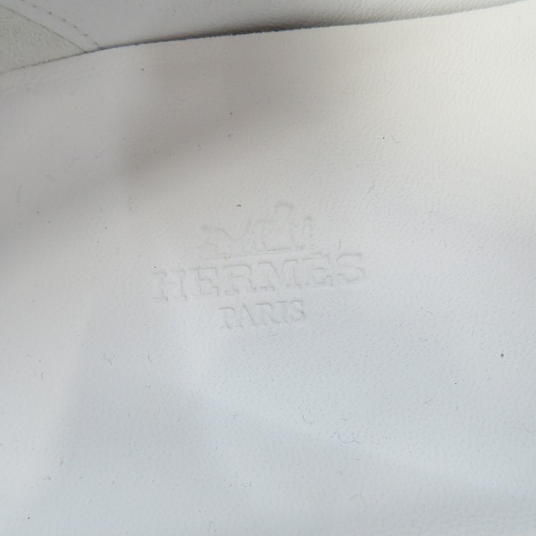 実際に弊社で買取させて頂いたHERMES/エルメス ゲーム ケリー レザー シューズ ホワイト 42の画像 6枚目