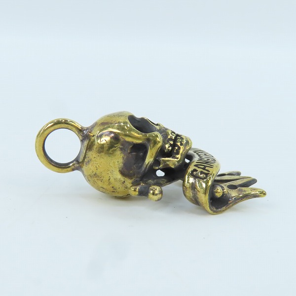 実際に弊社で買取させて頂いた(2)GANGSTERVILLE×Galcia/ギャングスタービル×ガルシア SKULL/スカル ブラス/真鍮 ペンダントトップの画像 4枚目