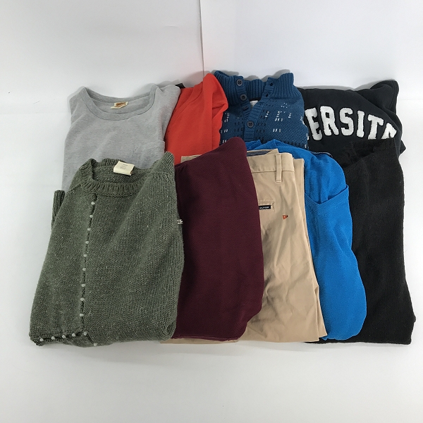 実際に弊社で買取させて頂いた【おまとめ】トミーヒルフィガー/ナノユニバース/ジョンガリアーノ 等 柄パンツ/ジップパーカー/ニット 他