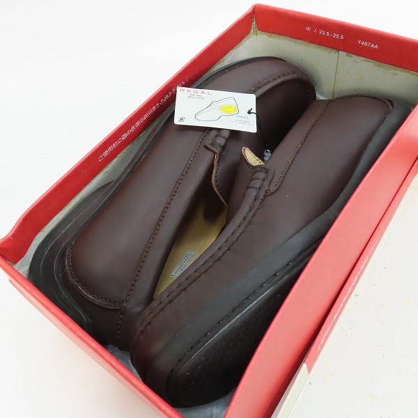 実際に弊社で買取させて頂いたREGAL/リーガル レザー スリッポン Y467/25.5AAの画像 8枚目